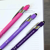 a fierce persistent believer pen set of 3 (Pen with Smart Phone Stylus)