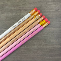 A Punny Romance   (6 Pencil Set )