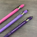 a fierce persistent believer pen set of 3 (Pen with Smart Phone Stylus)